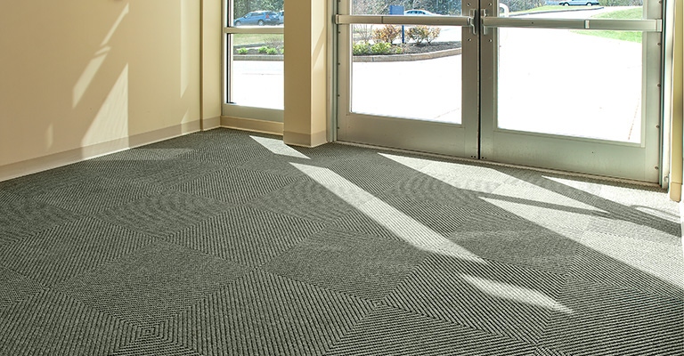 Diagonal Tile and other matting solutions for vestibules at Mats Inc.